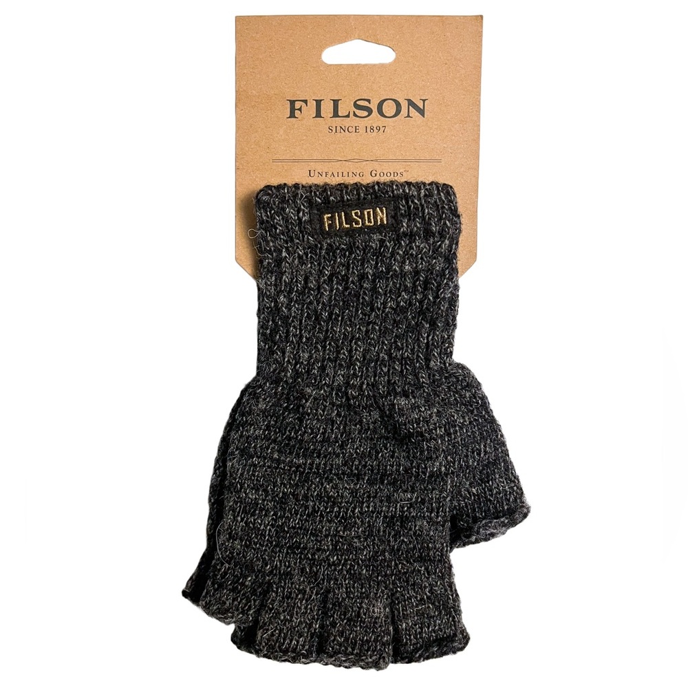 Filson Fingerless Knit Gloves NWT